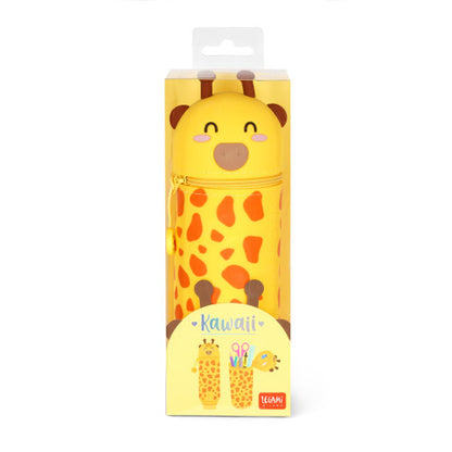 Legami 2-In-1 Silicone Pencil Case - Kawaii - Giraffe