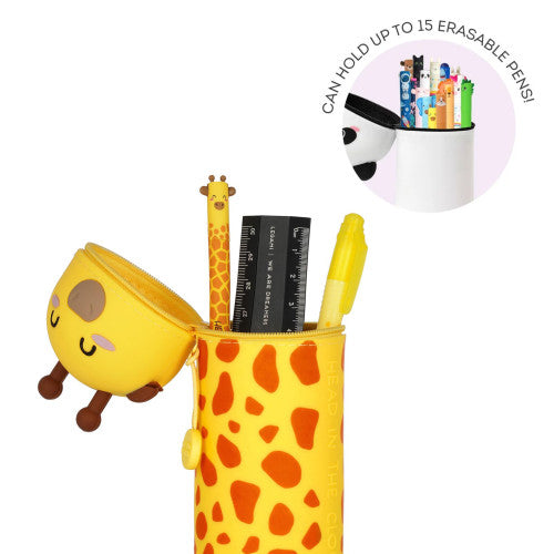 Legami 2-In-1 Silicone Pencil Case - Kawaii - Giraffe