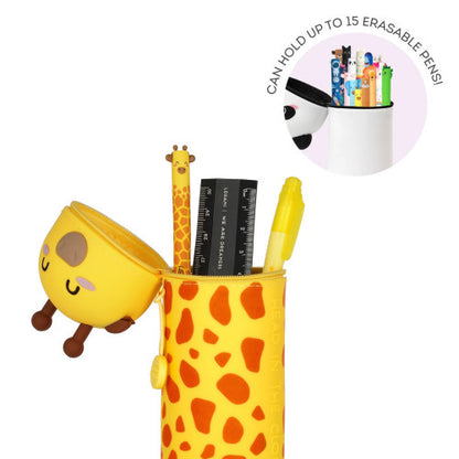 Legami 2-In-1 Silicone Pencil Case - Kawaii - Giraffe