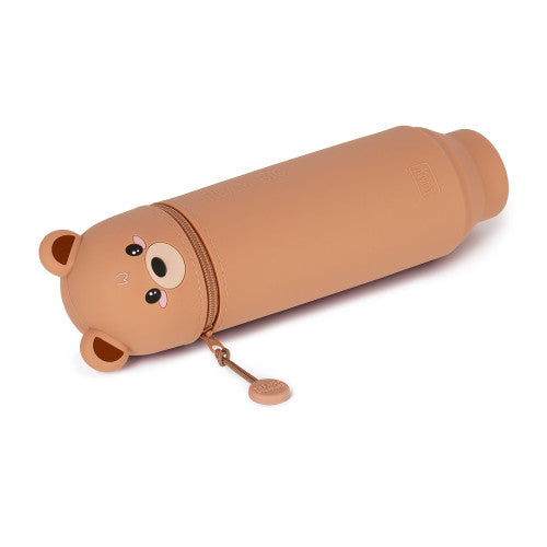 Legami 2-In-1 Silicone Pencil Case - Kawaii - Teddy Bear